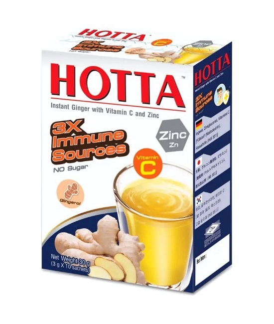 Infuso istantaneo di zenzero con zinco e vitamina C - Hotta 30g